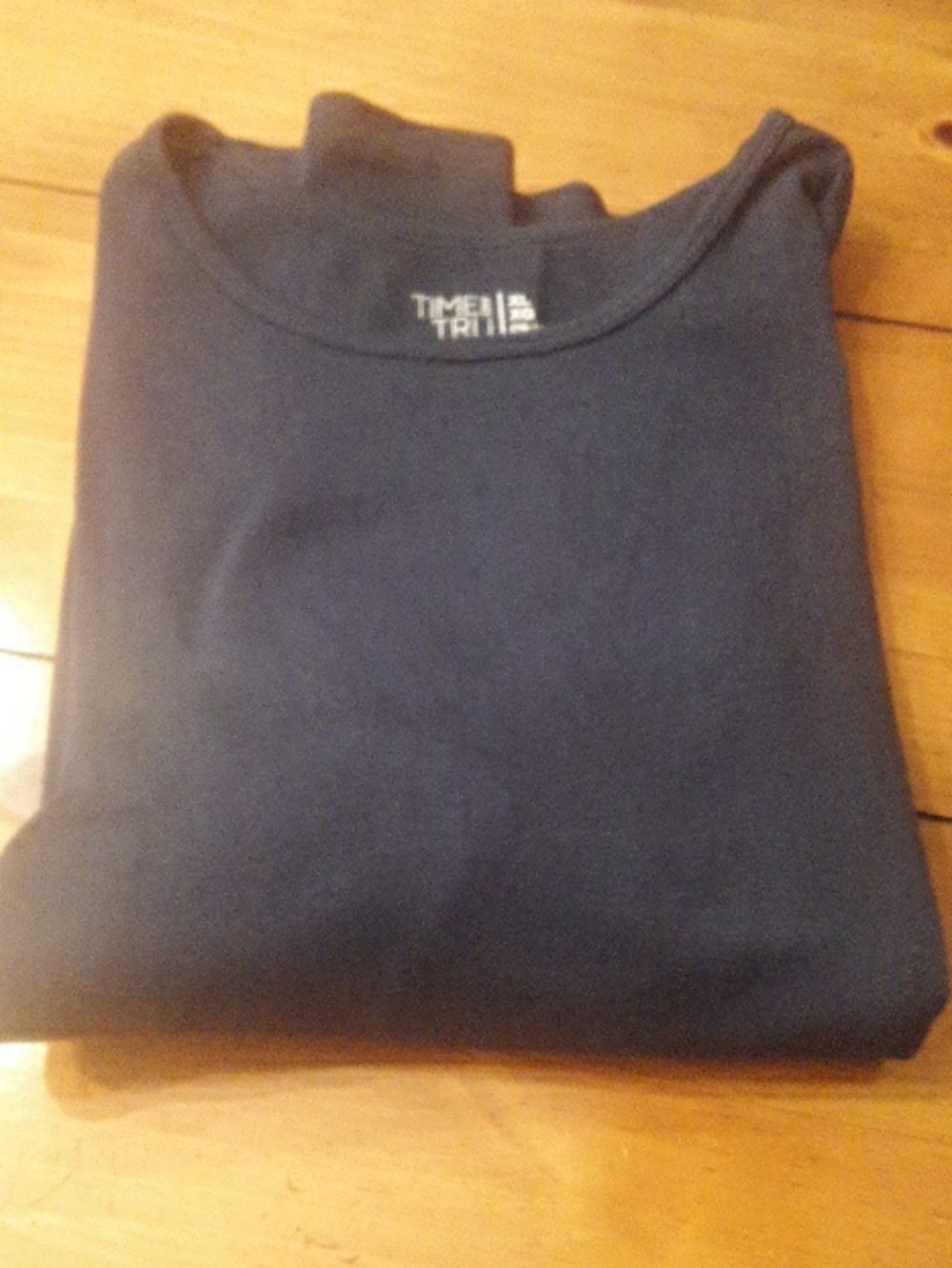 Time and Tru Men's Crewneck Sweater - Navy Blue